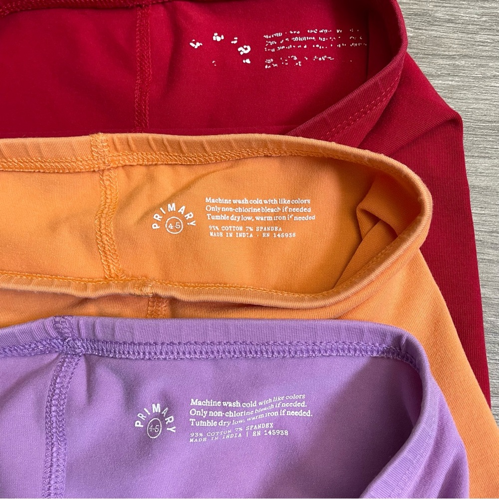 Trio of Primary Under Shorts Girls Size 4-5 - Picture 9 of 10